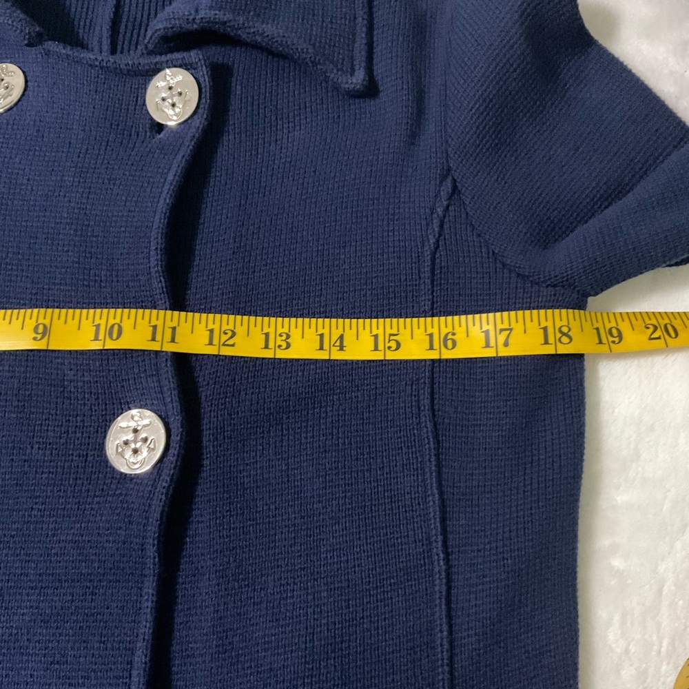 Ralph Lauren Nautical Sweater Jacket Double Breasted Size M - Picture 5 of 6